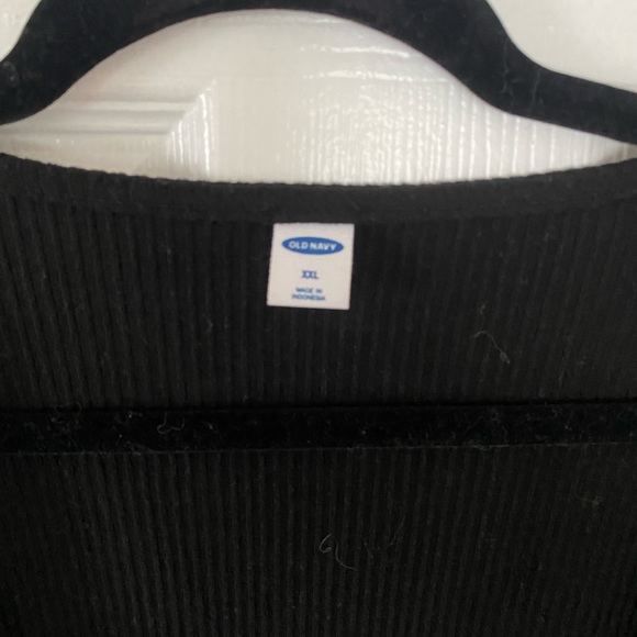 XXL Black Old Navy Wrap Top - Picture 3 of 3